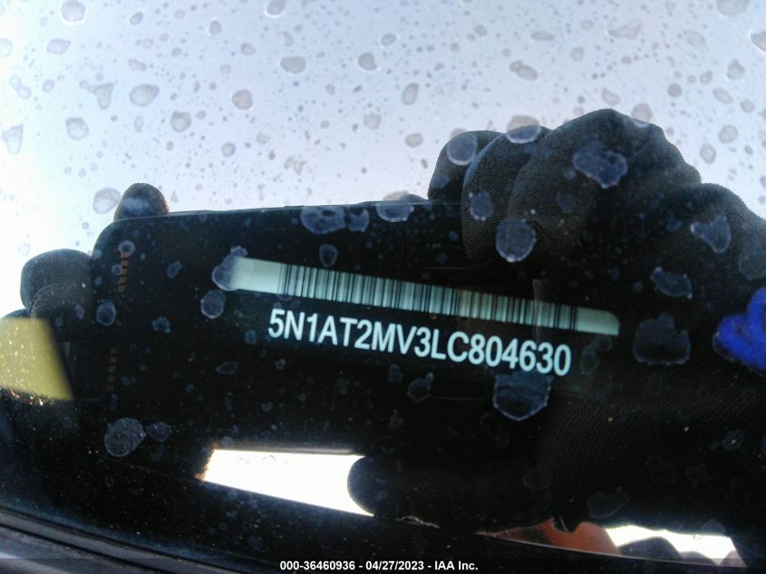 2020 NISSAN ROGUE SV - 5N1AT2MV3LC804630
