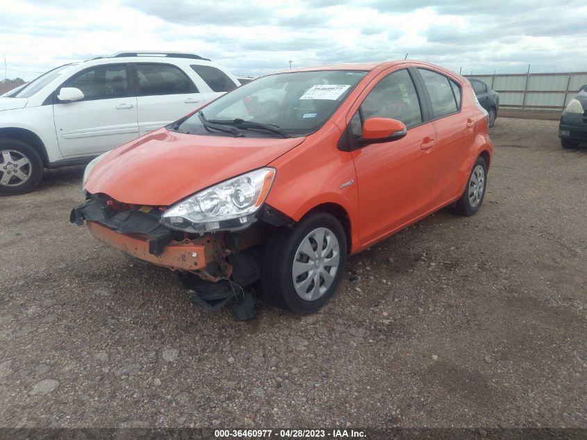 2013 TOYOTA PRIUS C ONE/TWO/THREE/FOUR - JTDKDTB30D1049057