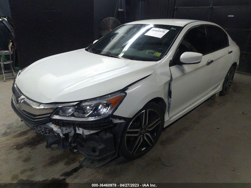 2017 HONDA ACCORD SEDAN SPORT - 1HGCR2F50HA172411