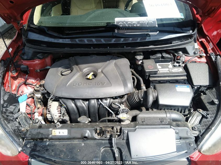 2013 HYUNDAI ELANTRA GLS PZEV - KMHDH4AE3DU751809