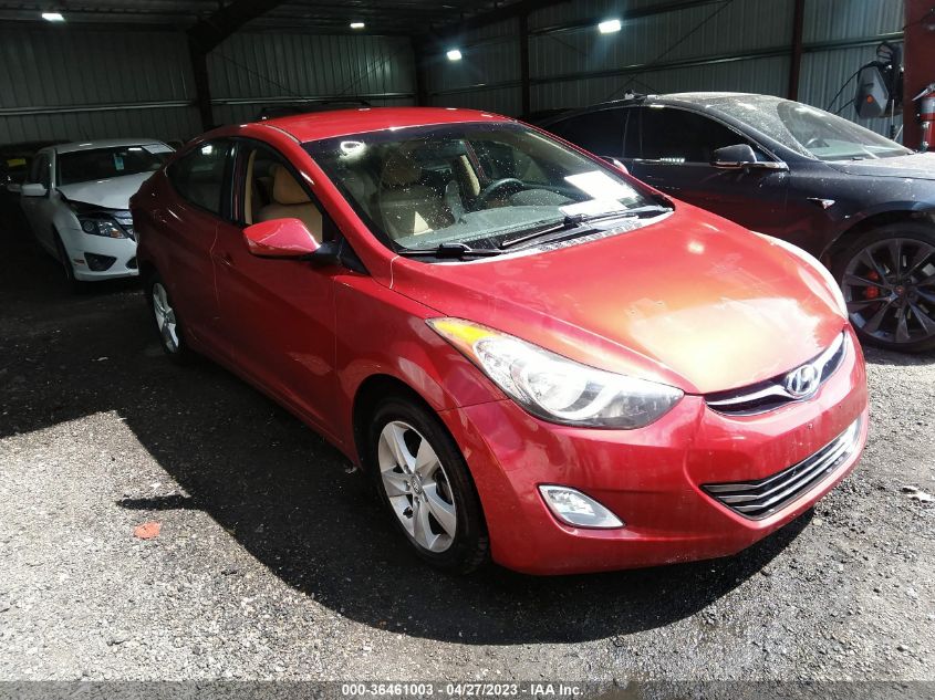 2013 HYUNDAI ELANTRA GLS PZEV - KMHDH4AE3DU751809