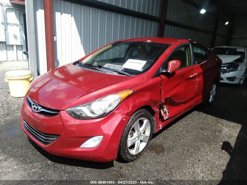 2013 HYUNDAI ELANTRA GLS PZEV - KMHDH4AE3DU751809