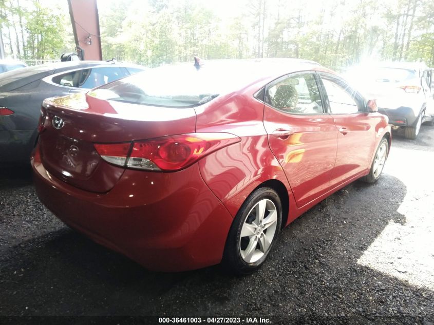 2013 HYUNDAI ELANTRA GLS PZEV - KMHDH4AE3DU751809