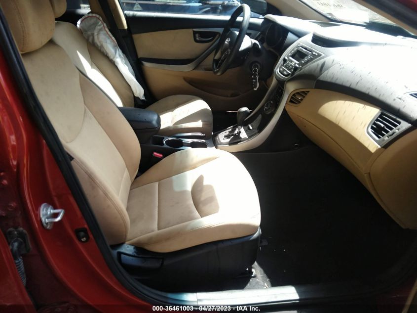2013 HYUNDAI ELANTRA GLS PZEV - KMHDH4AE3DU751809