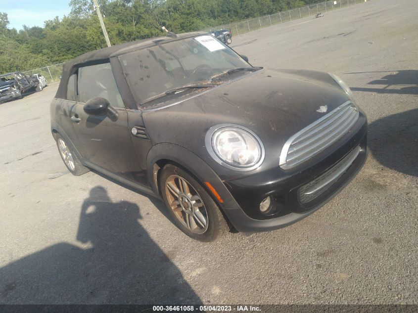 2013 MINI COOPER CONVERTIBLE - WMWZN3C51DT266100