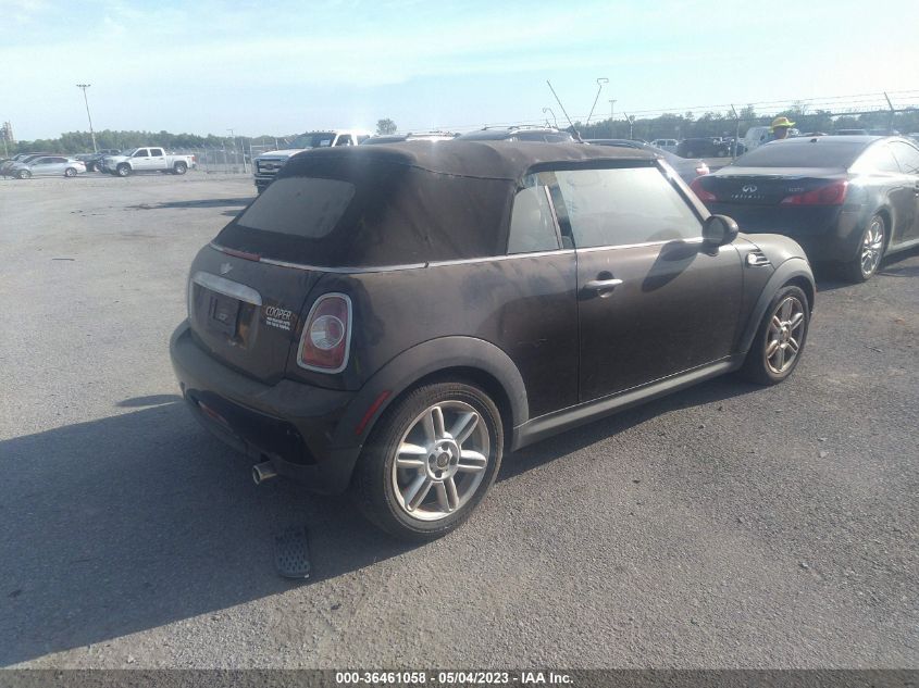 2013 MINI COOPER CONVERTIBLE - WMWZN3C51DT266100