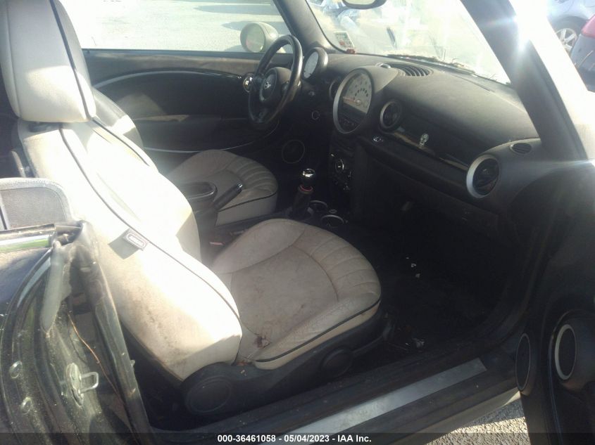 2013 MINI COOPER CONVERTIBLE - WMWZN3C51DT266100