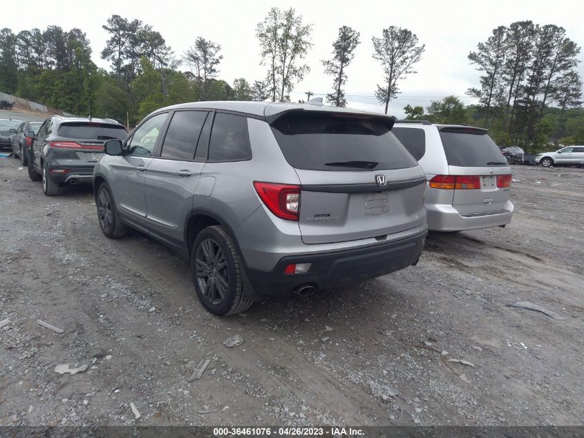 2021 HONDA PASSPORT EX-L - 5FNYF7H56MB002692