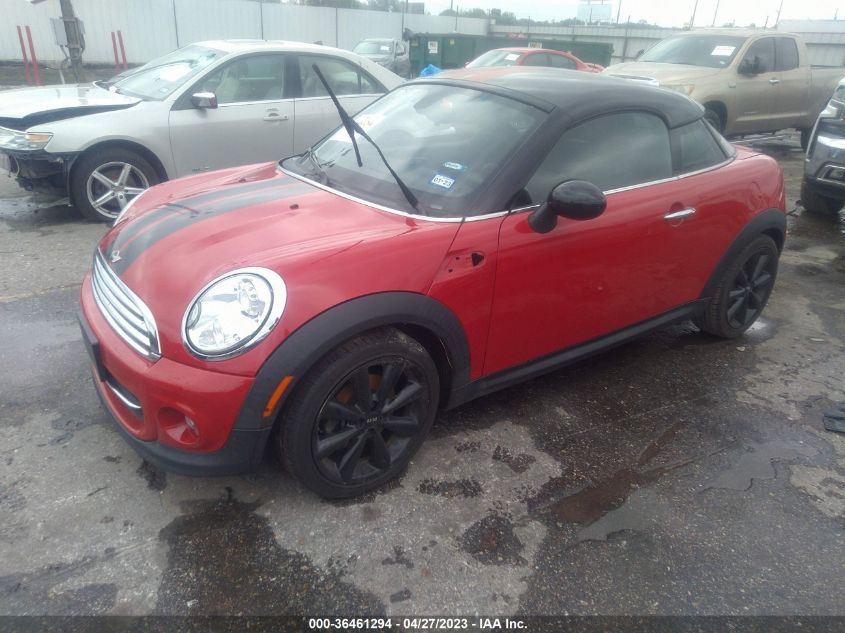 2013 MINI COOPER COUPE WMWSX1C51DT623162