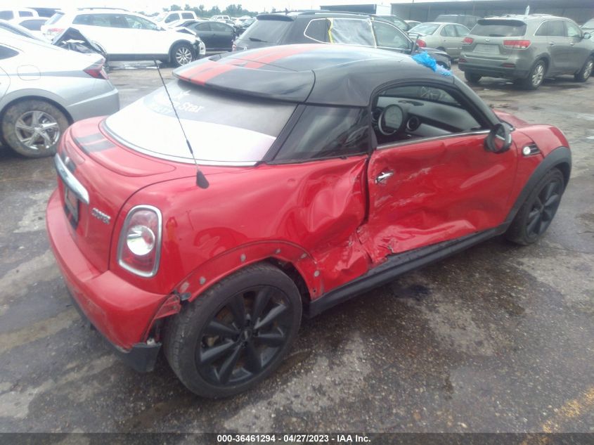 2013 MINI COOPER COUPE WMWSX1C51DT623162