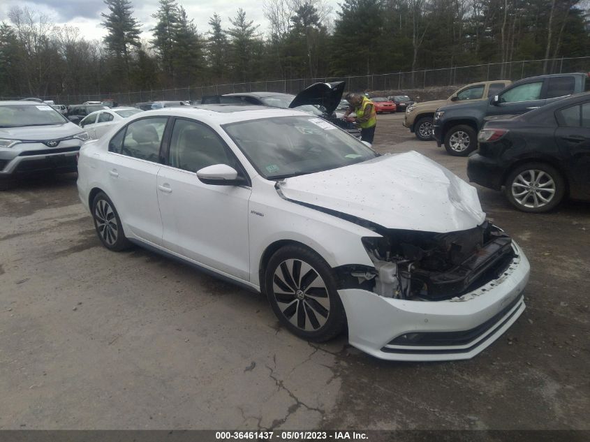 2015 VOLKSWAGEN JETTA SEDAN HYBRID SEL PREMIUM - 3VW637AJ8FM319005