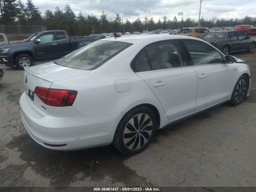 2015 VOLKSWAGEN JETTA SEDAN HYBRID SEL PREMIUM - 3VW637AJ8FM319005