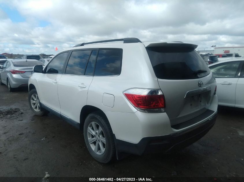 2013 TOYOTA HIGHLANDER - 5TDZA3EH0DS032017
