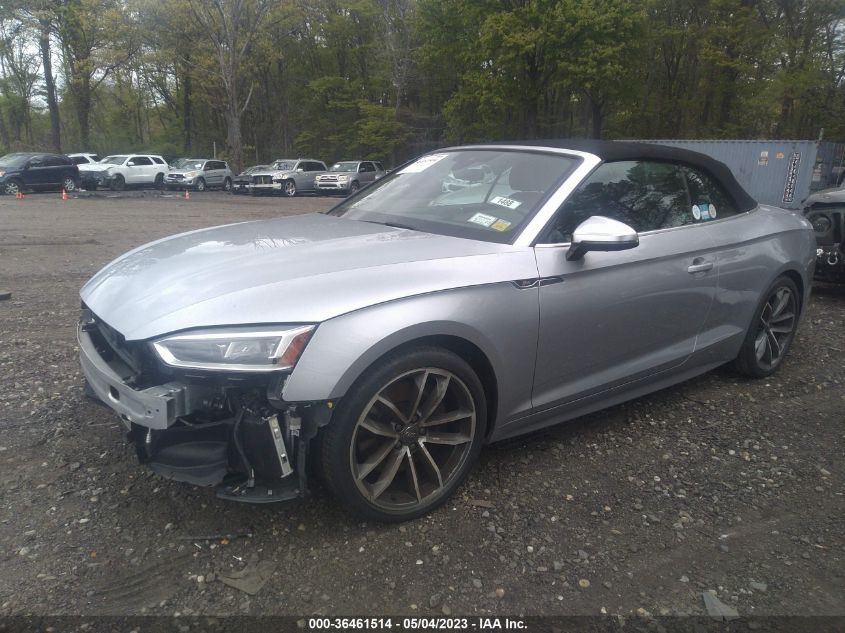 2018 AUDI S5 CABRIOLET PRESTIGE WAU24GF54JN012243
