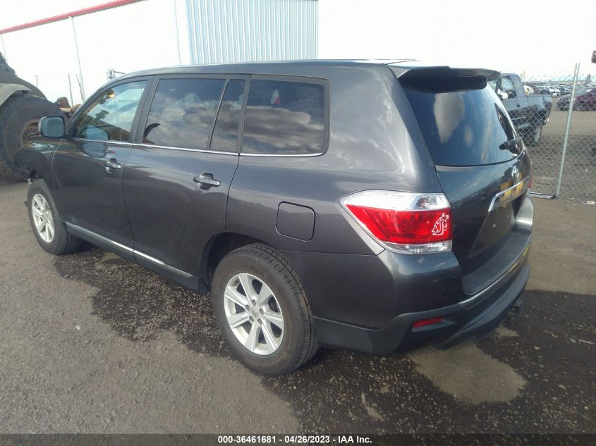 2013 TOYOTA HIGHLANDER - 5TDBK3EH6DS205067