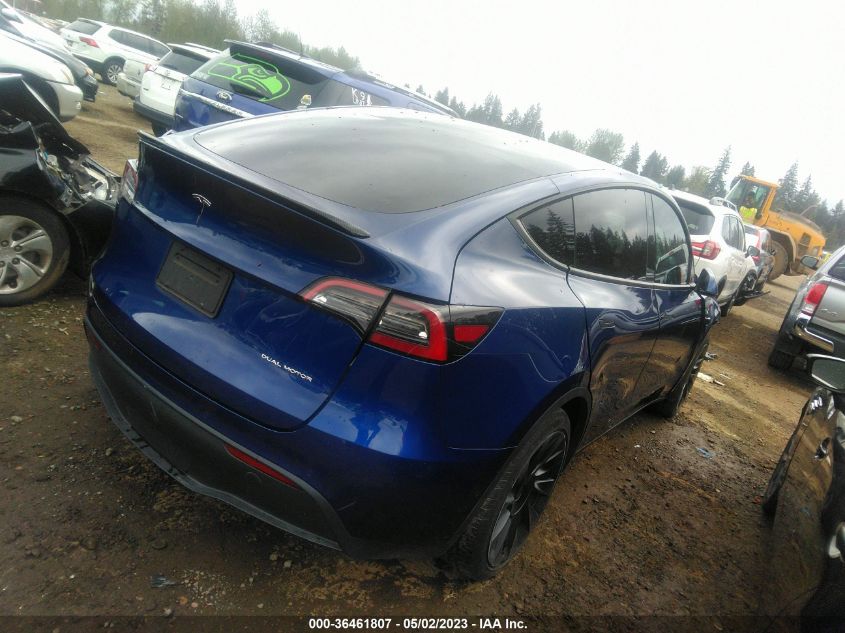 2021 TESLA MODEL Y LONG RANGE - 5YJYGAEE0MF157947