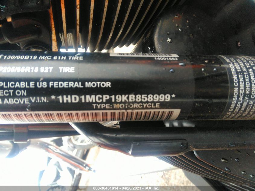 2019 HARLEY-DAVIDSON FLRT 1HD1MCP19KB858999