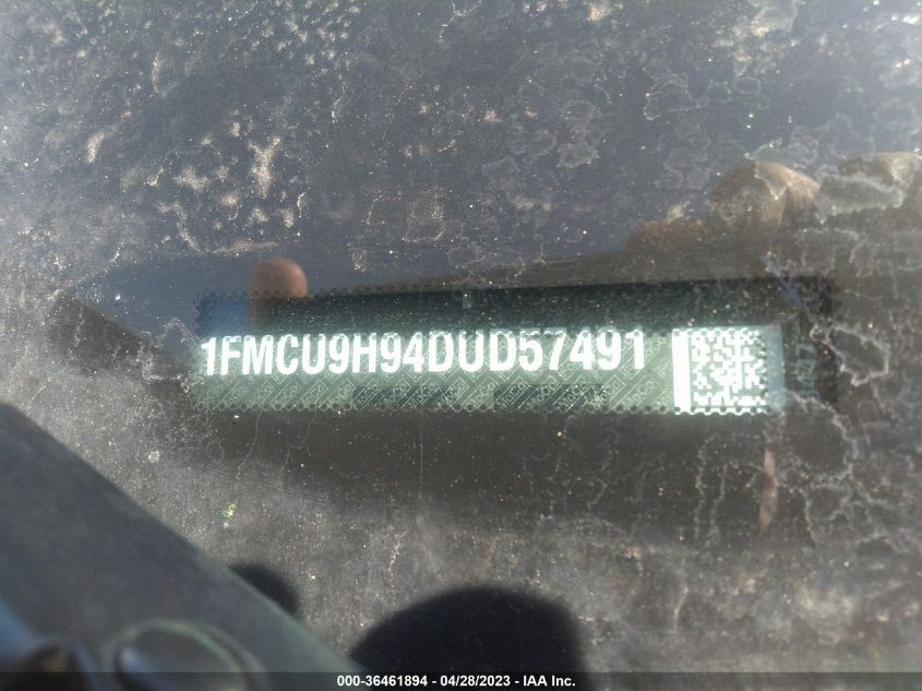 2013 FORD ESCAPE SEL - 1FMCU9H94DUD57491