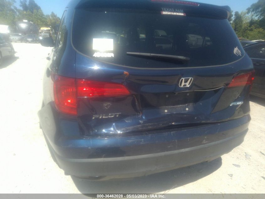 2017 HONDA PILOT EX - 5FNYF6H33HB055638