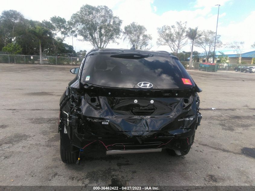 2022 HYUNDAI TUCSON HYBRID BLUE - KM8JBCA14NU078073