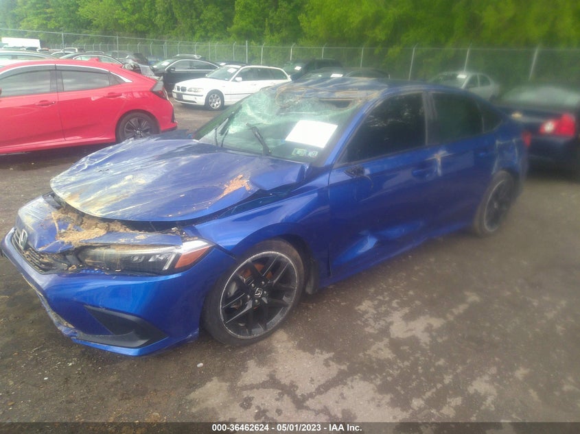 VIN 2HGFE2F53NH543325 2022 HONDA CIVIC SEDAN SPORT