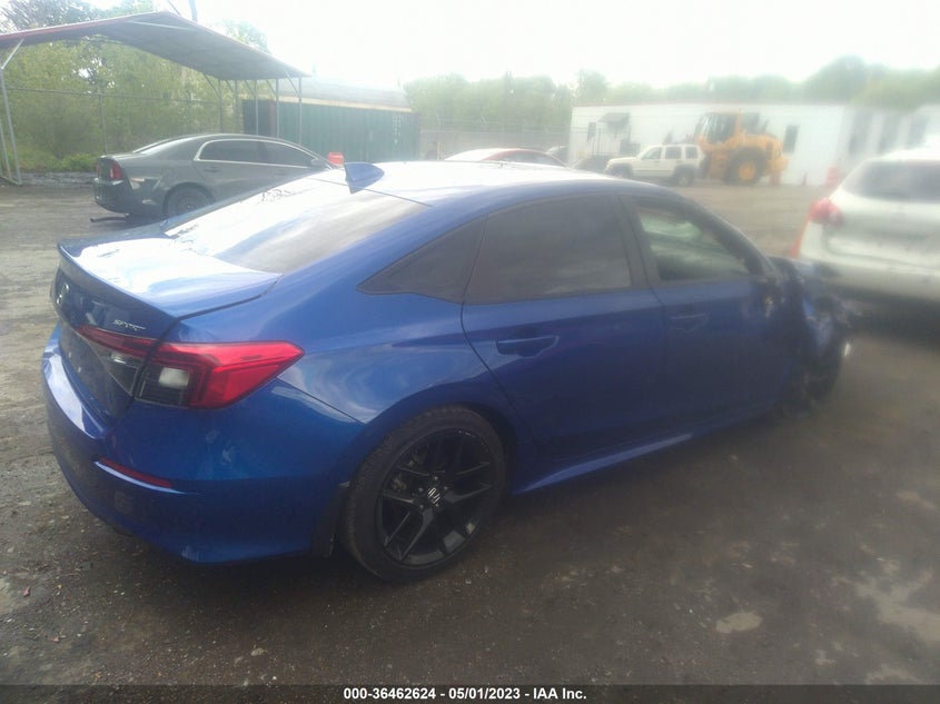 VIN 2HGFE2F53NH543325 2022 HONDA CIVIC SEDAN SPORT