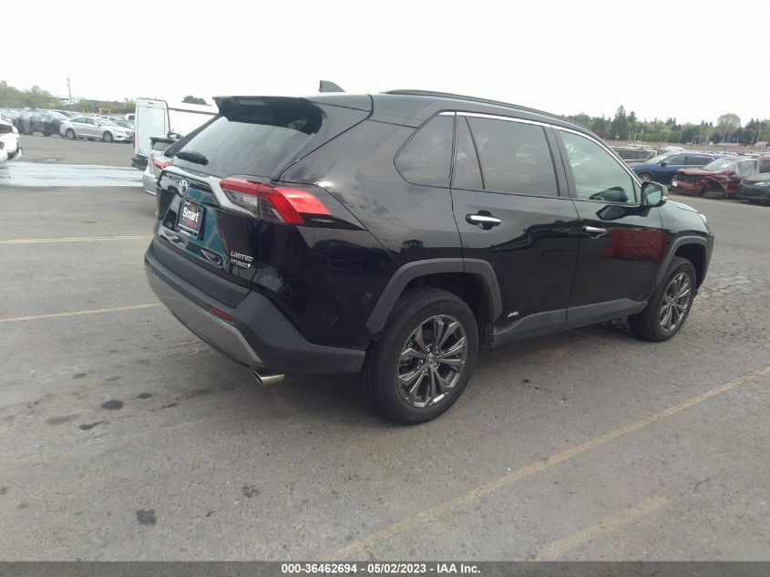2022 TOYOTA RAV4 HYBRID LIMITED - 4T3D6RFV4NU078467
