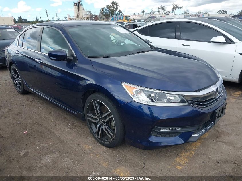 2017 HONDA ACCORD SEDAN SPORT - 1HGCR2F57HA244026