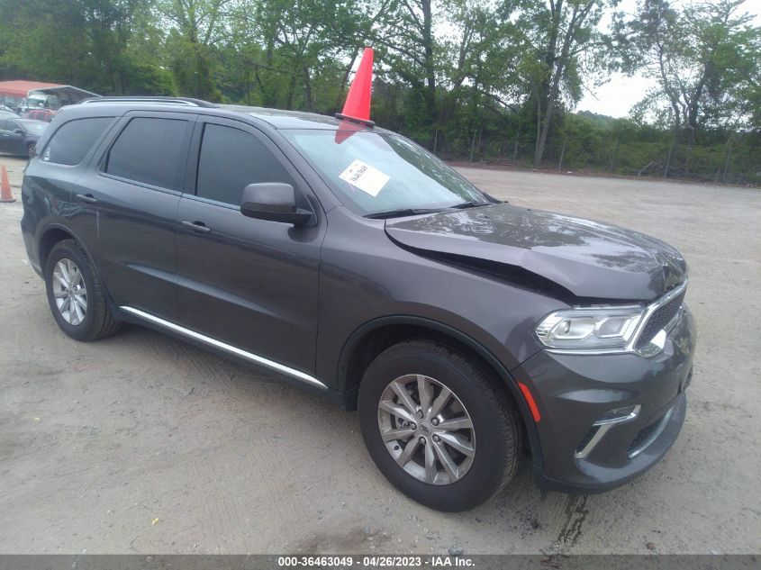 2021 DODGE DURANGO SXT PLUS - 1C4RDHAG2MC884338