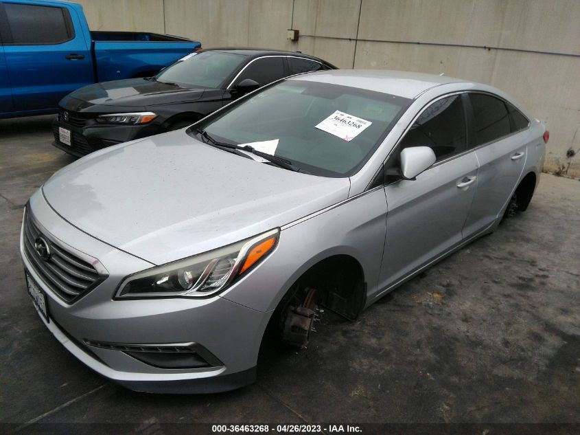 2015 HYUNDAI SONATA 2.4L SE - 5NPE24AF2FH237286