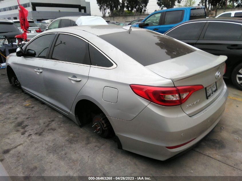 2015 HYUNDAI SONATA 2.4L SE - 5NPE24AF2FH237286