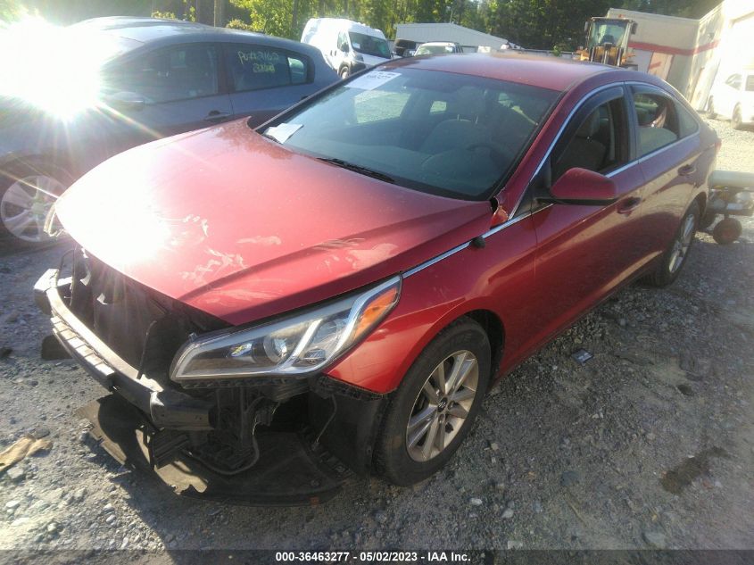 2015 HYUNDAI SONATA 2.4L SE - 5NPE24AF1FH033000