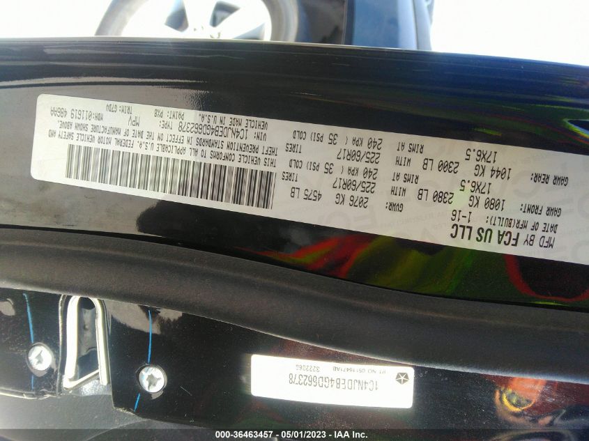 2016 JEEP COMPASS - IC4NJDEB4GD662378
