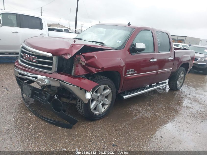 2013 GMC SIERRA 1500 SLE - 3GTP1VE02DG337143