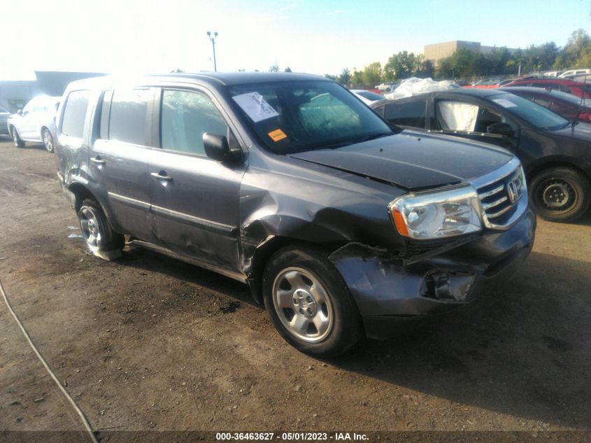 2015 HONDA PILOT LX - 5FNYF4H20FB071255