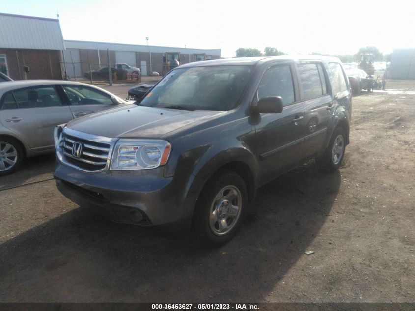 2015 HONDA PILOT LX - 5FNYF4H20FB071255