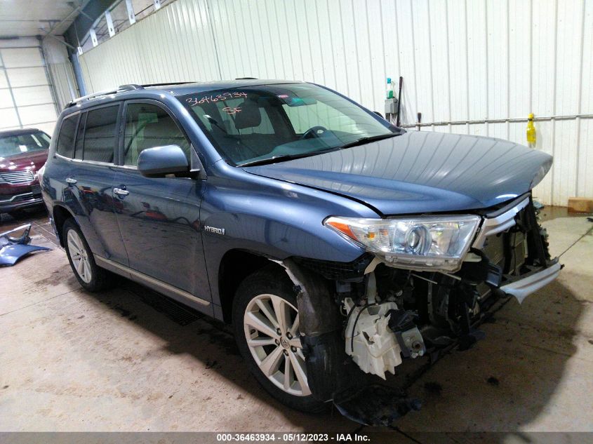 2013 TOYOTA HIGHLANDER HYBRID LIMITED - JTEDC3EH9D2012520