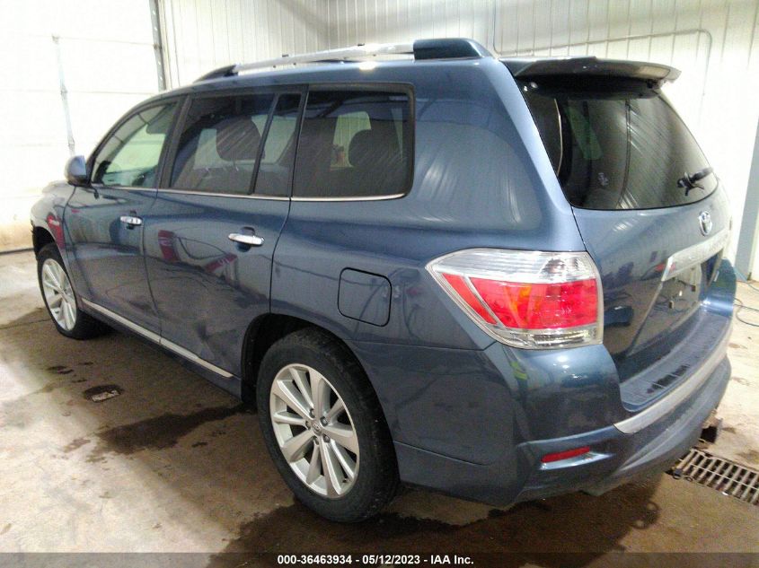 2013 TOYOTA HIGHLANDER HYBRID LIMITED - JTEDC3EH9D2012520