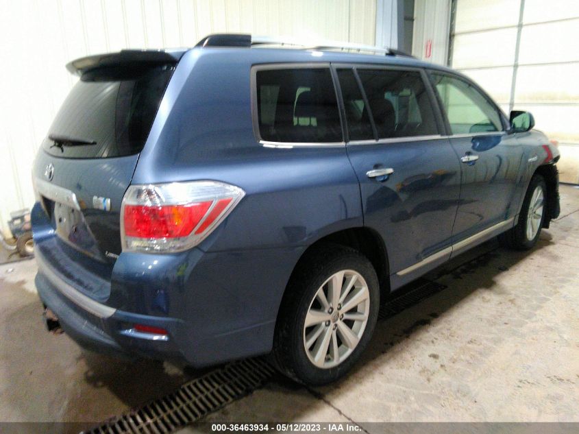 2013 TOYOTA HIGHLANDER HYBRID LIMITED - JTEDC3EH9D2012520