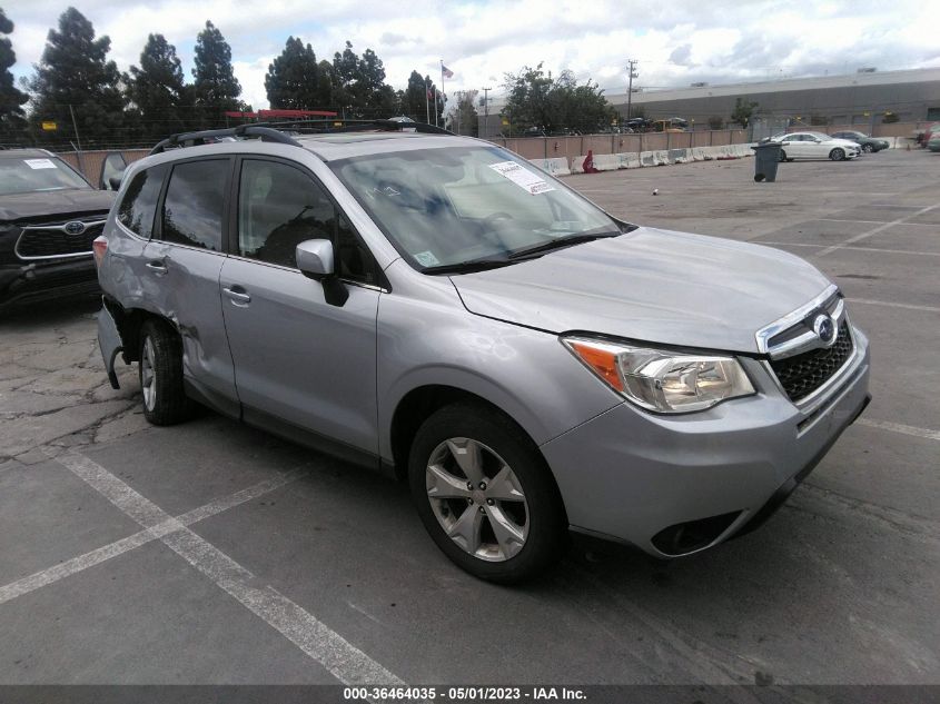 2016 SUBARU FORESTER 2.5I LIMITED - JF2SJARC3GH497065