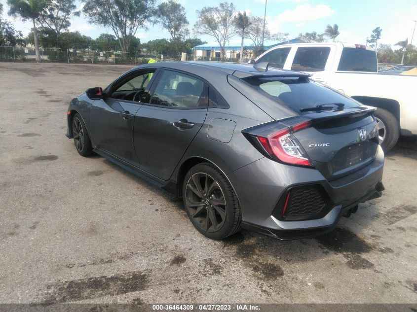 Auction sale of the 2019 HONDA CIVIC HATCHBACK , vin: SHHFK7H47KU204396, lot number: 36464309