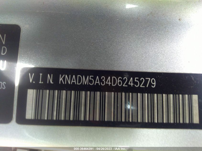 2013 KIA RIO LX - KNADM5A34D6245279