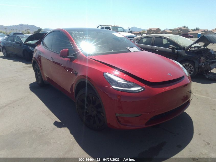 2021 TESLA MODEL Y STANDARD RANGE - 5YJYGDED2MF118155