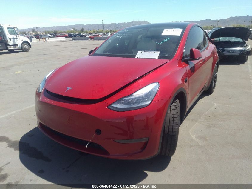 2021 TESLA MODEL Y STANDARD RANGE - 5YJYGDED2MF118155