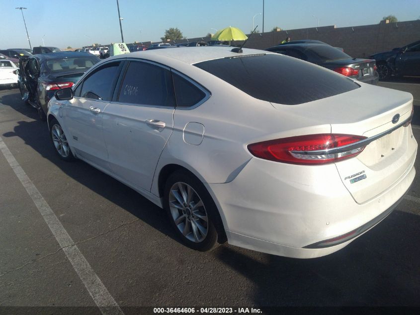 2017 FORD FUSION ENERGI SE - 3FA6P0PU8HR129829