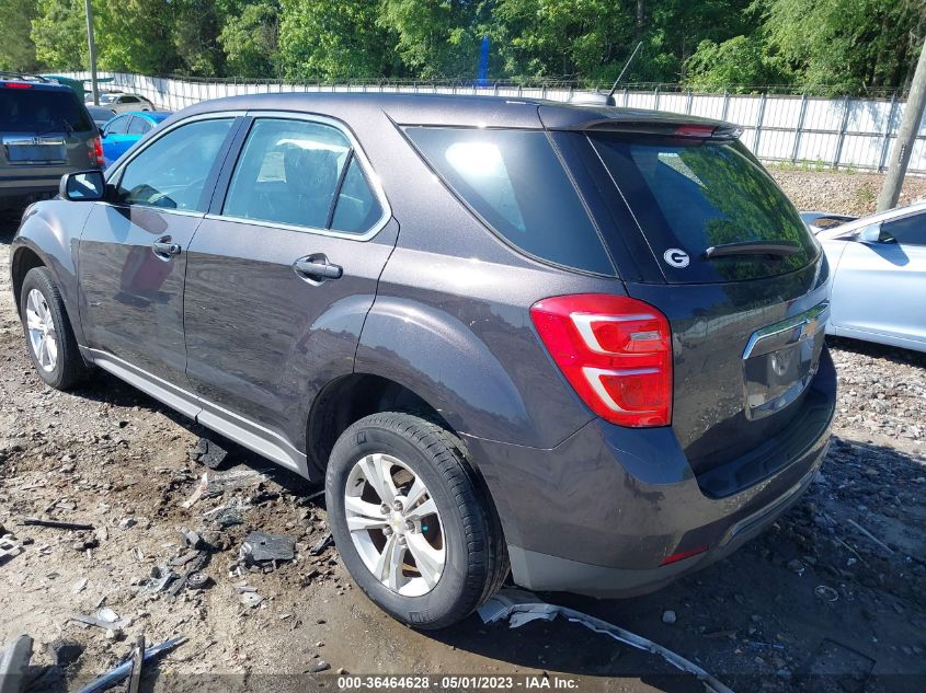 2016 CHEVROLET EQUINOX LS - 2GNALBEK6G6349187