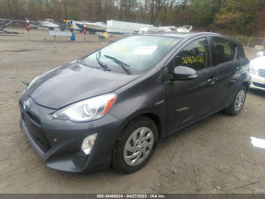 2016 TOYOTA PRIUS C ONE/TWO/THREE/FOUR - JTDKDTB35G1127997