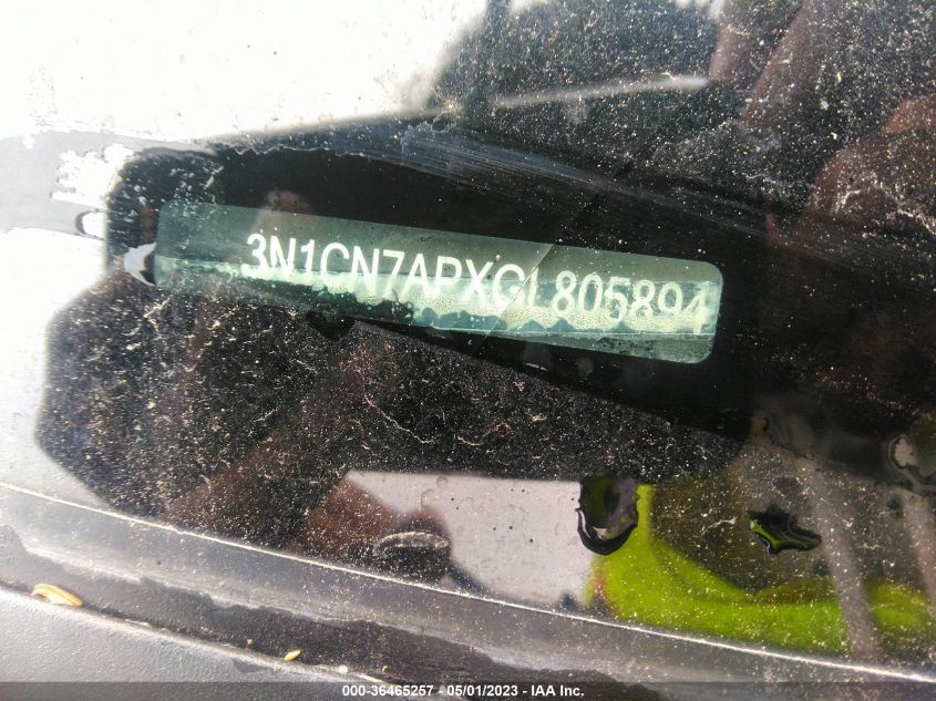 2016 NISSAN VERSA SV - 3N1CN7APXGL805894