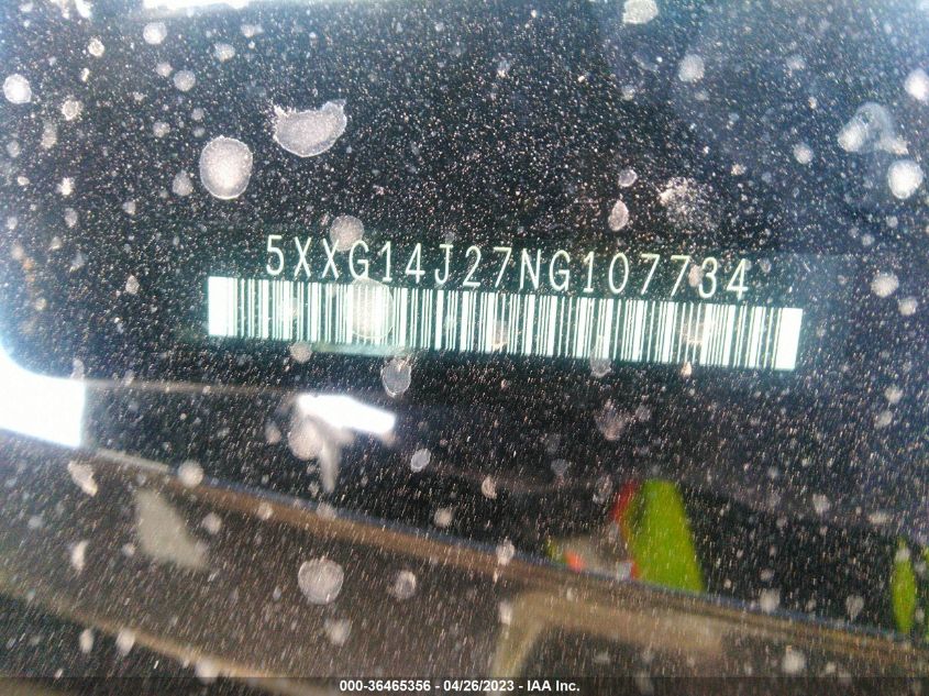 2022 KIA K5 LXS - 5XXG14J27NG107734