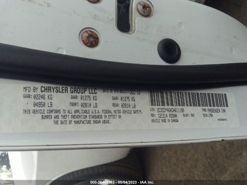 2013 DODGE CHALLENGER SXT - 2C3CDYAGXDH611199
